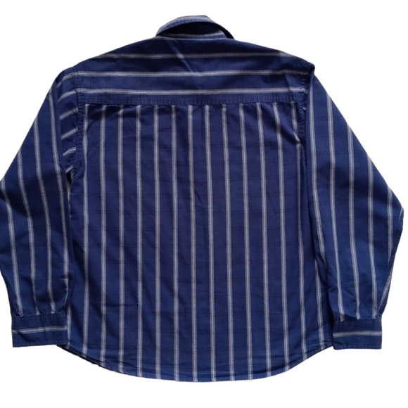 RADIUS BOYS BLUE GRAY BLACK PLAID LONG SLEEVE BUTTON DOWN SHIRT. SIZE S - Picture 10 of 11